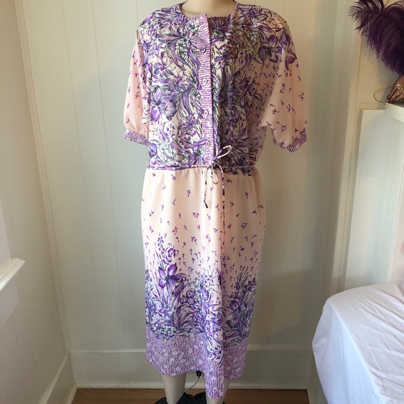 Vintage floral dress - Picture 1 of 8